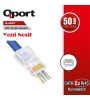 QPORT Q-J600Y CAT6 50 LİK PAKET EZ-RJ45 YENİ NESİL KONNEKTÖR QPORT Q-J600Y CAT6 50 LİK PAKET EZ-RJ45 YENİ NESİL KONNEKTÖR