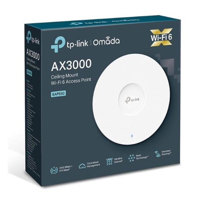 TP-LINK EAP650 AX3000 TAVAN TİPİ WIFI6 ACCESS POINT TP-LINK EAP650 AX3000 TAVAN TİPİ WIFI6 ACCESS POINT
