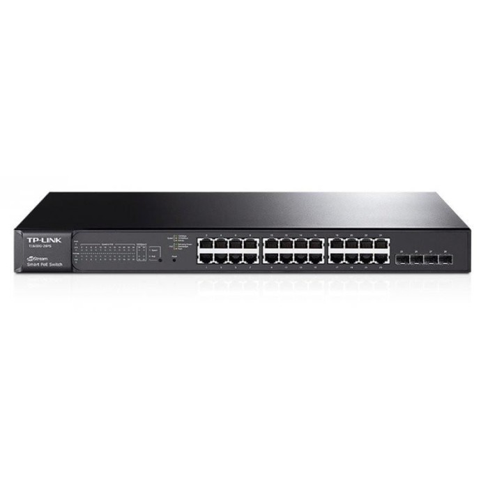 TP-LINK TL-SG2428P 24 PORT 10/100/1000MBPS 4 SFP POE+ 250W L2+ RACKMOUNT SWITCH TP-LINK TL-SG2428P 24 PORT 10/100/1000MBPS 4 SFP POE+ 250W L2+ RACKMOUNT SWITCH