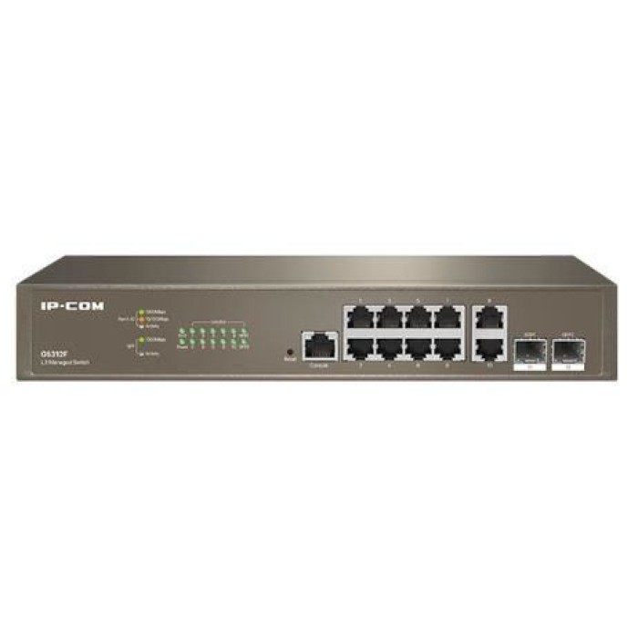 IP-COM G5312F 10 PORT GIGABIT + 2X GIGABIT SFP+CONSONEL PORT L3 CLOUD YONETILEBILIR SWITCH IP-COM G5312F 10 PORT GIGABIT + 2X GIGABIT SFP+CONSONEL PORT L3 CLOUD YONETILEBILIR SWITCH