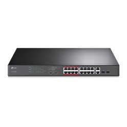 TP-LINK TL-SL1218MP 16 PORT POE+10/100 + 2 RJ45 GIGABIT UPLINK+2 COMBO GIGABIT SFP 192W POE SWITCH