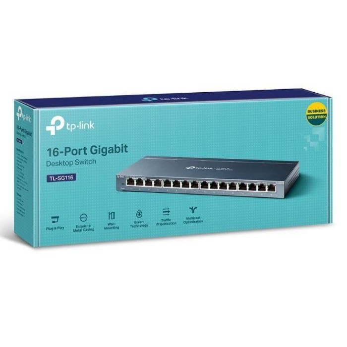 TP-LINK TL-SG116 16 PORT 10/100/1000 GIGABIT MASAÜSTÜ SWITCH TP-LINK TL-SG116 16 PORT 10/100/1000 GIGABIT MASAÜSTÜ SWITCH