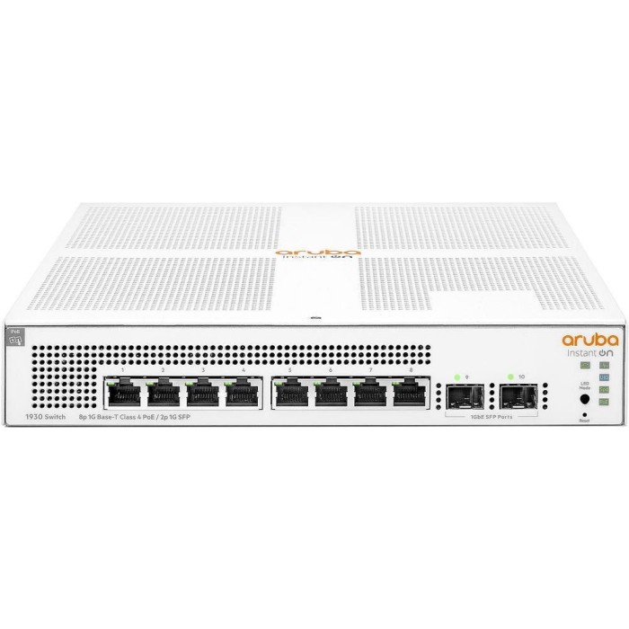 HPE ARUBA JL681A 8 PORT GIGABIT + 2XSFP UPLINK YONETILEBILIR 124W POE SWITCH