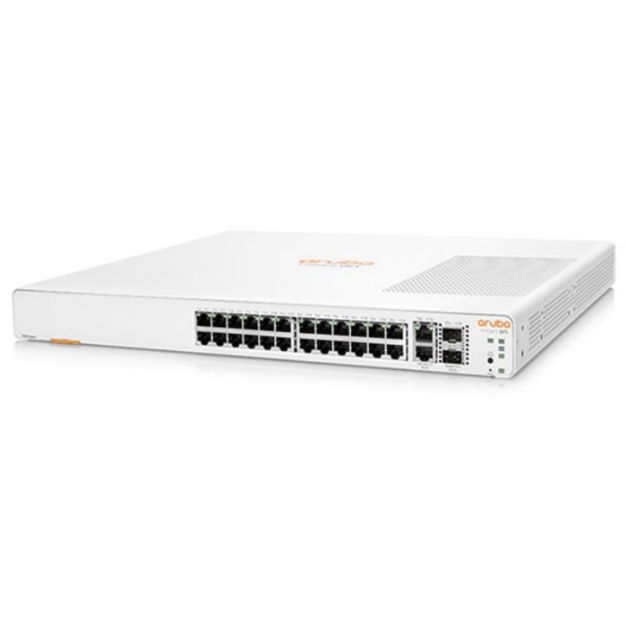 HPE JL807A ION 1960 24 PORT GIGABIT + 2X10GB SFP PORT RACMOUNT 370W POE SWITCH HPE JL807A ION 1960 24 PORT GIGABIT + 2X10GB SFP PORT RACMOUNT 370W POE SWITCH