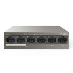 IP-COM F1106P-4-63W 4 PORT 10/100+2X10/100 UPLINK 58W POE SWITCH