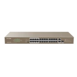 IP-COM F1126P-24-250W 24 PORT 10/100+ 2XRJ45/1XSFP COMBO 250W POE RACMOUNT SWITCH
