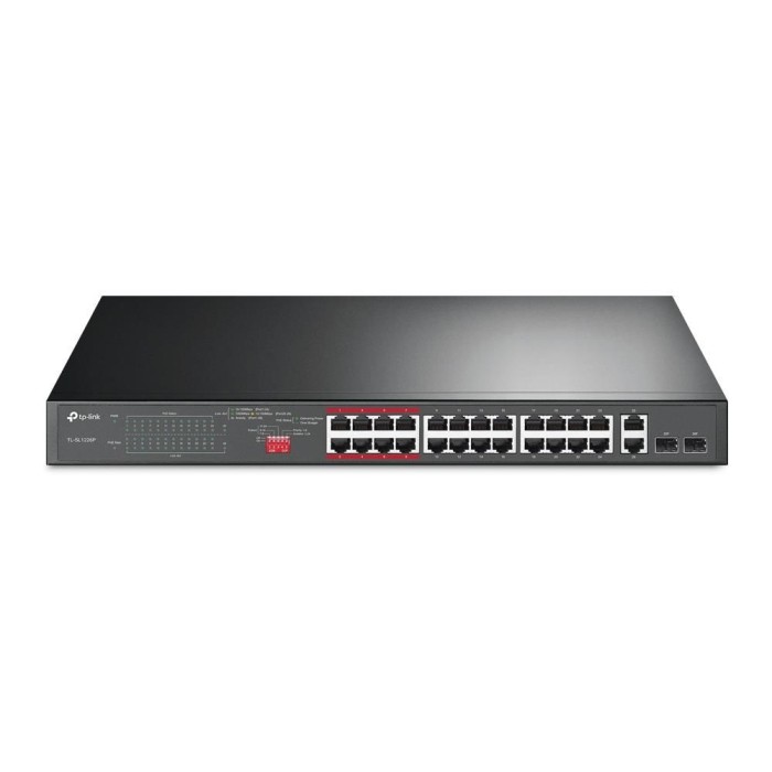 TP-LINK TL-SL1226P 24 PORT 10/100+2 RJ45 GIGABIT UPLINK + 2 COMBO GIGABIT SFP 250W POE SWITCH TP-LINK TL-SL1226P 24 PORT 10/100+2 RJ45 GIGABIT UPLINK + 2 COMBO GIGABIT SFP 250W POE SWITCH