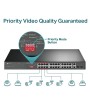 TP-LINK TL-SL1226P 24 PORT 10/100+2 RJ45 GIGABIT UPLINK + 2 COMBO GIGABIT SFP 250W POE SWITCH TP-LINK TL-SL1226P 24 PORT 10/100+2 RJ45 GIGABIT UPLINK + 2 COMBO GIGABIT SFP 250W POE SWITCH