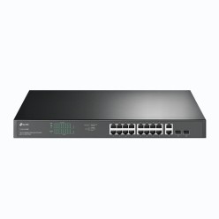 TP-LINK TL-SG1218MP 16 PORT GIGABIT+ 2XRJ45/2XSFP COMBO RACKMOUNT 250W POE SWITCH 250W POE SWITCH