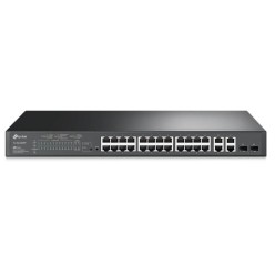 TP-LINK TL-SL2428P 24 PORT 10/100+2XGB RJ45 GIGABIT UPLINK+ 2 COMBO GIGABIT SFP 250W POE SWITCH