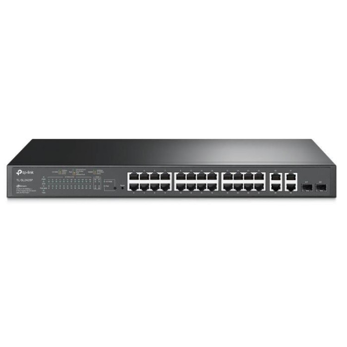 TP-LINK TL-SL2428P 24 PORT 10/100+2XGB RJ45 GIGABIT UPLINK+ 2 COMBO GIGABIT SFP 250W POE SWITCH TP-LINK TL-SL2428P 24 PORT 10/100+2XGB RJ45 GIGABIT UPLINK+ 2 COMBO GIGABIT SFP 250W POE SWITCH