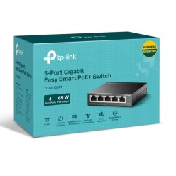 TP-LINK TL-SG105PE 4 PORT GIGABIT POE + 1 PORT UPLINK EASY SMART 65W POE SWITCH
