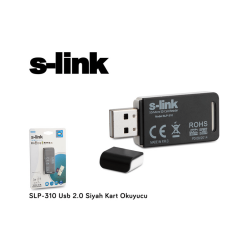 S-link SLP-310 Usb 2.0 Siyah Kart Okuyucu