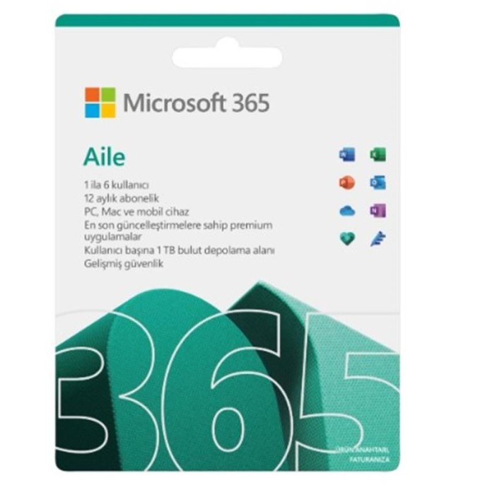 MS 365 AILE ESD 5 KULLANICI/1 YIL 6GQ-00086 32/64B TR/ING (ELEKTRONIK ORTAMDA GONDERILIR) MS 365 AILE ESD 5 KULLANICI/1 YIL 6GQ-00086 32/64B TR/ING (ELEKTRONIK ORTAMDA GONDERILIR)
