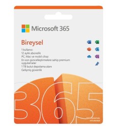 MS OFFICE 365 BIREYSEL TÜRKÇE KUTU 1 YIL QQ2-01451
