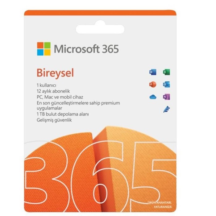 MS OFFICE 365 BIREYSEL TÜRKÇE KUTU 1 YIL QQ2-01451 MS OFFICE 365 BIREYSEL TÜRKÇE KUTU 1 YIL QQ2-01451
