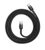 BASEUS CAFULE CATKLF-G91 20V 3A1M PD2.0 60W FLAS SARJ USB KABLO GRI+SIYAH