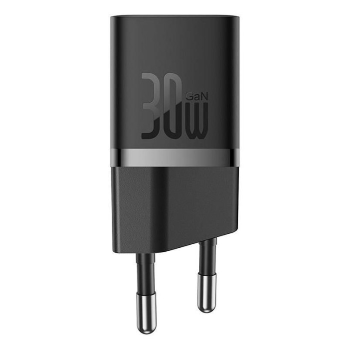 BASEUS GAN5 CCGN070401 MINI FAST CHARGER PD 30W-SIYAH BASEUS GAN5 CCGN070401 MINI FAST CHARGER PD 30W-SIYAH