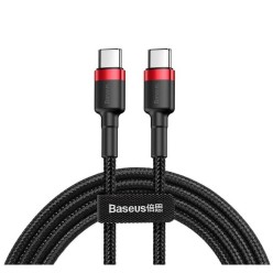 BASEUS CAFULE CATKLF-H91 PD 2.0 60W TYPE-C KABLO 3A 2M. KIRMIZI+SIYAH