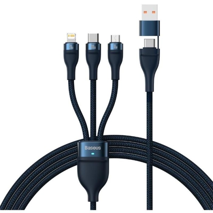 BASEUS FLASH II SIYAH 3IN1 100W 120 CM ŞARJ KABLOSU CASS030101 BASEUS FLASH II SIYAH 3IN1 100W 120 CM ŞARJ KABLOSU CASS030101