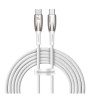 BASEUS GLIMMER SERIES BEYAZ 100W 200 CM PD TYPE-C ŞARJ KABLOSU CADH000802 BASEUS GLIMMER SERIES BEYAZ 100W 200 CM PD TYPE-C ŞARJ KABLOSU CADH000802