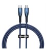 BASEUS GLIMMER SERIES 100W 100 CM PD TYPE-C ŞARJ KABLOSU MAVİ CADH000703 BASEUS GLIMMER SERIES 100W 100 CM PD TYPE-C ŞARJ KABLOSU MAVİ CADH000703