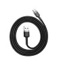 BASEUS CAFULE 3A TYPE-C 1 METRE ŞARJ KABLOSU GRİ+SİYAH CATKLF-BG1 BASEUS CAFULE 3A TYPE-C 1 METRE ŞARJ KABLOSU GRİ+SİYAH CATKLF-BG1