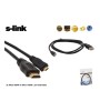 S-LINK SL-MH15 HDMI TO MICRO HDMI 1.5m GOLD KABLO S-LINK SL-MH15 HDMI TO MICRO HDMI 1.5m GOLD KABLO