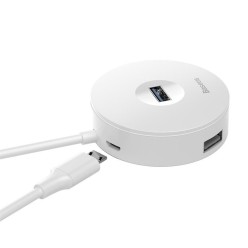 BASEUS CAHUB-F02 ROUND BOX USB HUB BEYAZ