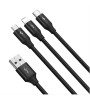 BASEUS RAPID 3IN1 120 CM ŞARJ KABLOSU SİYAH CAJS000001 BASEUS RAPID 3IN1 120 CM ŞARJ KABLOSU SİYAH CAJS000001