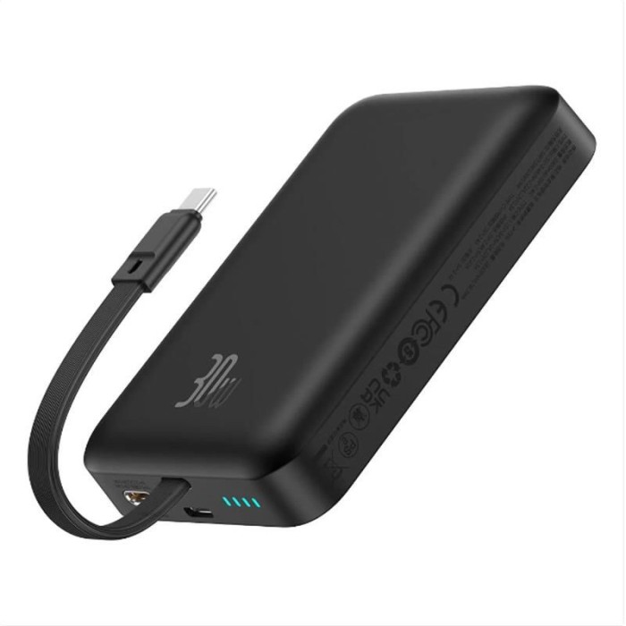 BASEUS MGSAFE MİNİ 30W 10.000 MAH TYPE-C KABLOLU ŞARJLI POWERBANK ÇIKIŞ:TYPE-C GİRİŞ:TYPE-C SİYAH -P BASEUS MGSAFE MİNİ 30W 10.000 MAH TYPE-C KABLOLU ŞARJLI POWERBANK ÇIKIŞ:TYPE-C GİRİŞ:TYPE-C SİYAH -P