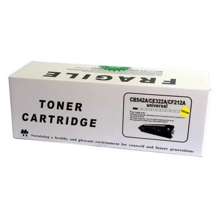 FRAGILE CB542A/CE322A/CF212A SARI MUADIL TONER FRAGILE CB542A/CE322A/CF212A SARI MUADIL TONER
